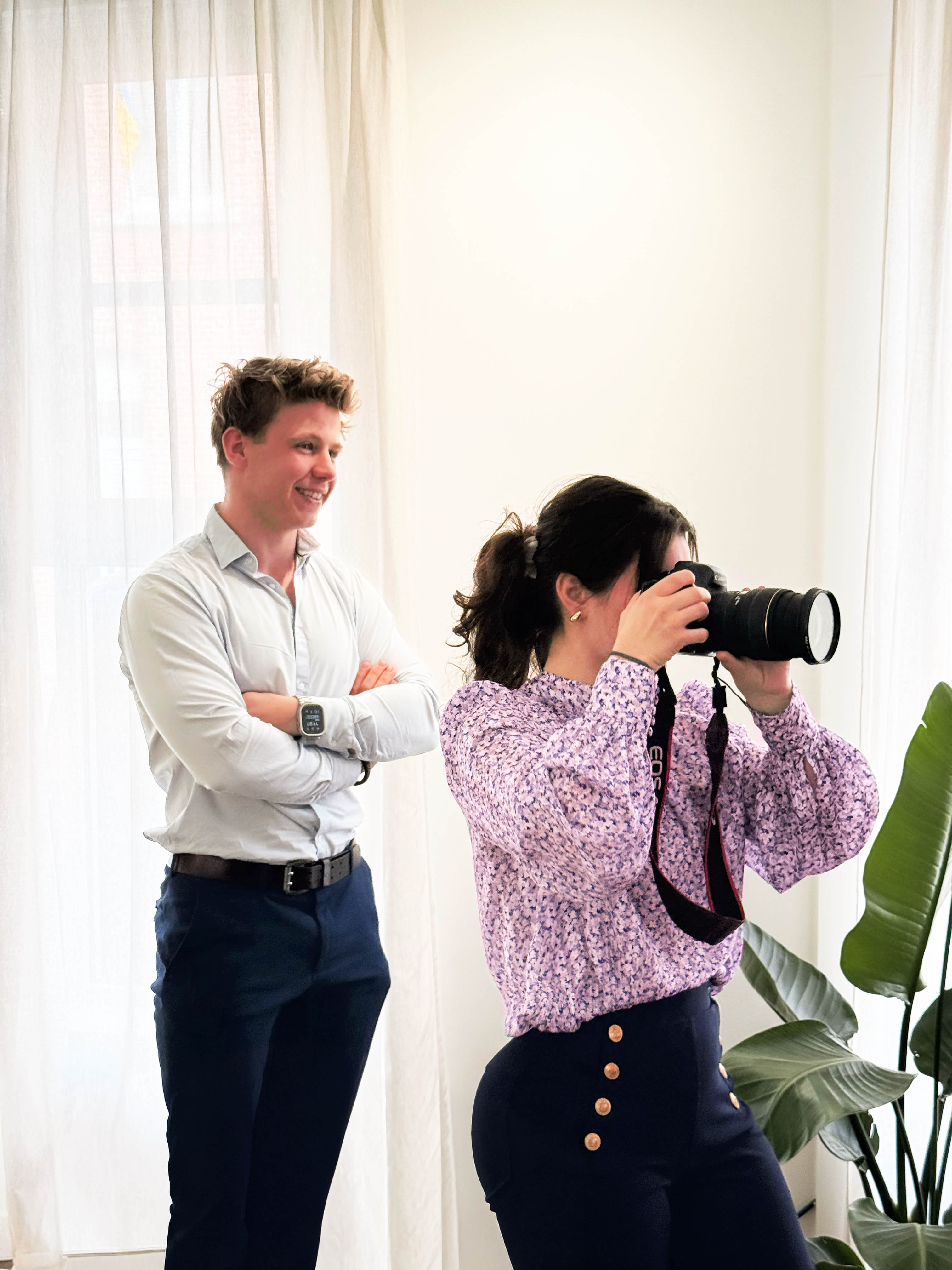 The Juwix team working together in a bright, open workspace